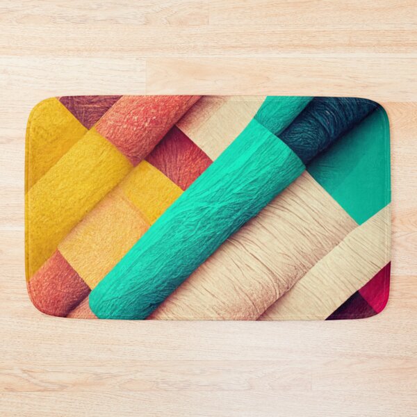 Item preview, Overlayed fabric pattern - colorful designed and sold by ontano.