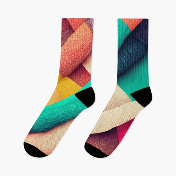 Item preview, Overlayed fabric pattern - colorful designed and sold by ontano.