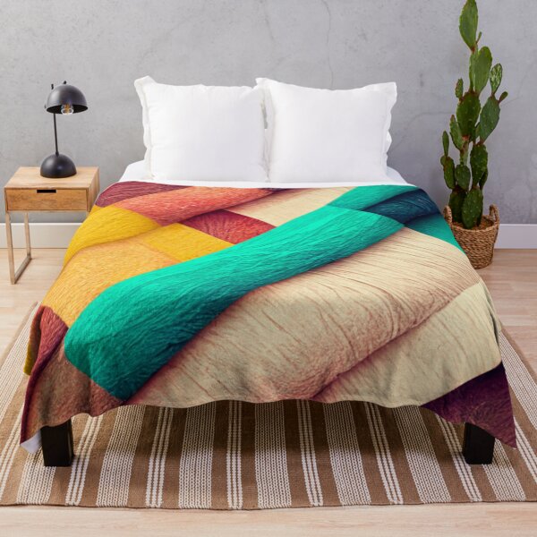 Item preview, Overlayed fabric pattern - colorful designed and sold by ontano.