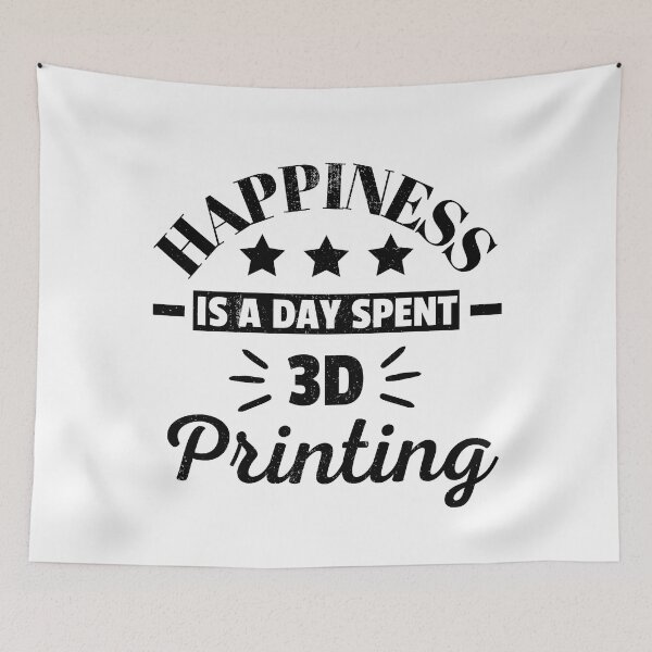 Item preview, Happiness Is A Day Spent 3D Printing  designed and sold by Printint.