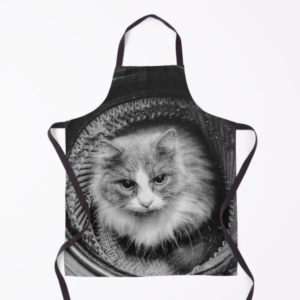 Item preview, Cat in Basket Black and White designed and sold by SquishStitches.