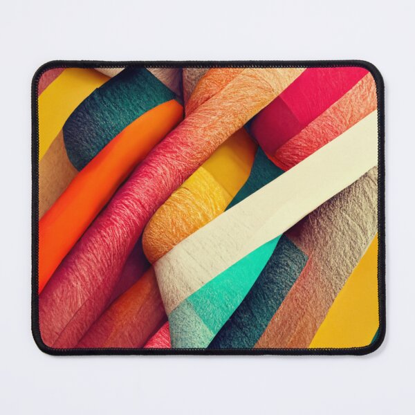 Item preview, Overlayed fabric pattern - colorful designed and sold by ontano.