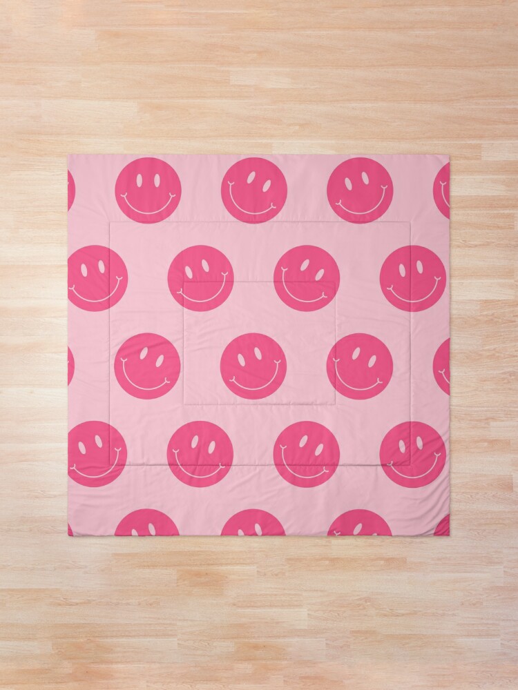 Preppy School Supplies, Preppy Aesthetic, Preppy, Pink, Smile, Smile Face,  Happy Face | Poster