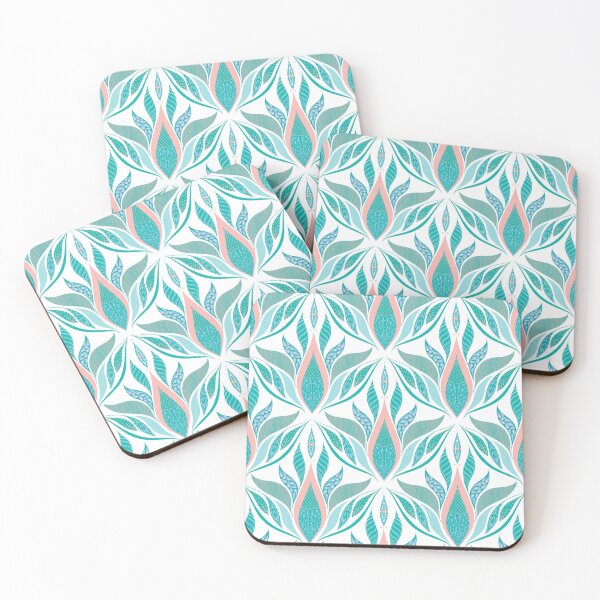 Item preview, Pink Lotus Seamless Pattern white designed and sold by Anakathrin.