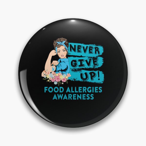 Item preview, Food Allergies Warrior - Never Give Up! - Support Food Allergies Warrior Gifts designed and sold by whlrcheryl.
