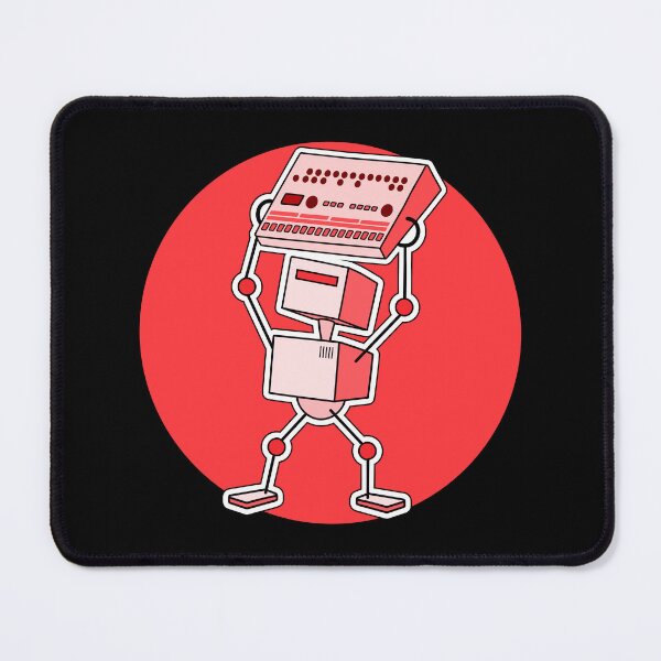 Item preview, Robot Holding Drum Machine Red Tint designed and sold by AtomicMalibu.