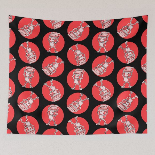 Item preview, Robot Holding Drum Machine Red Tint designed and sold by AtomicMalibu.