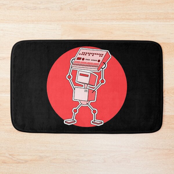 Item preview, Robot Holding Drum Machine Red Tint designed and sold by AtomicMalibu.