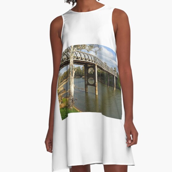 Murray River at Corowa A-Line Dress
