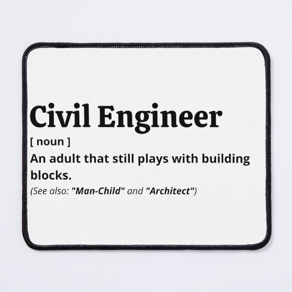 Item preview, Civil Engineer Definition designed and sold by Creatoe.