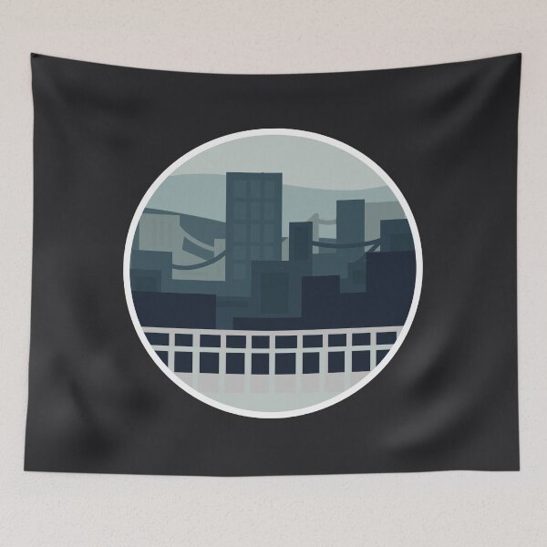 Item preview, Aesthetic Circular Cityscape designed and sold by shindeku.