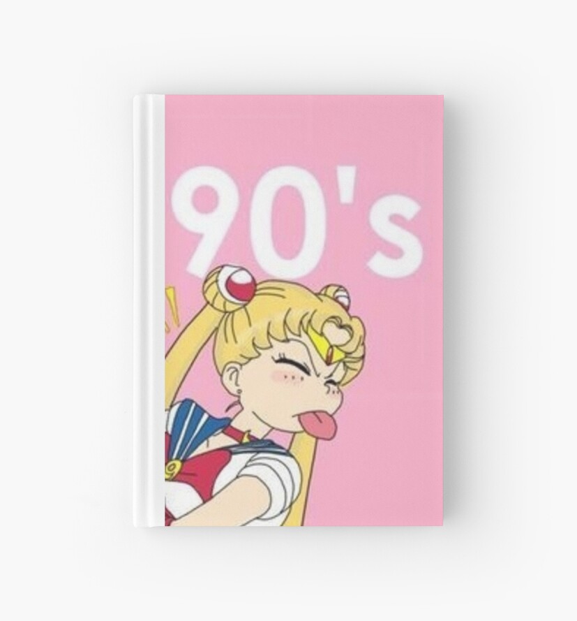 sailor moon 90s aesthetic hardcover journals by arealprincess