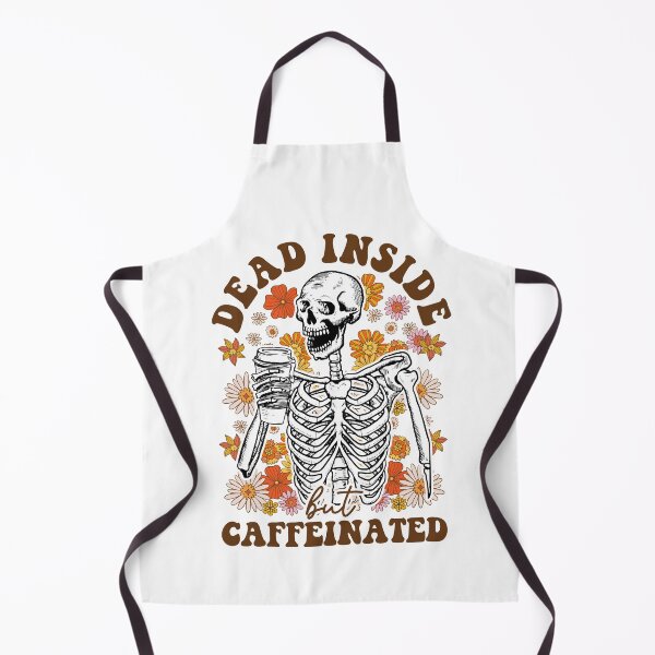 Item preview, Vintage Floral Skeleton - Dead Inside But Caffeinated designed and sold by nueschka.