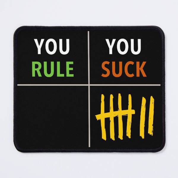 Item preview, You Rule - You Suck Score Chart designed and sold by Moodific.