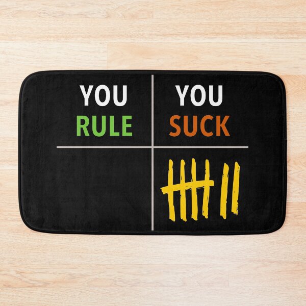 Item preview, You Rule - You Suck Score Chart designed and sold by Moodific.