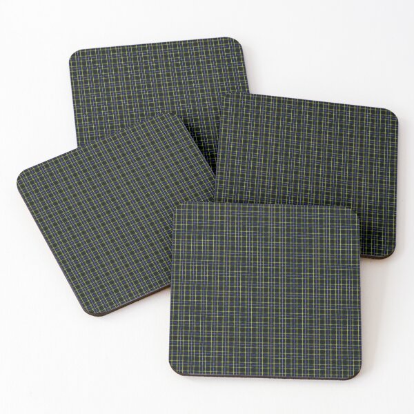 Item preview, Tartan in d-Lines #12 - Dark Green Blue Yellow White - VBK - VisionsByKaren designed and sold by VisionsByKaren.