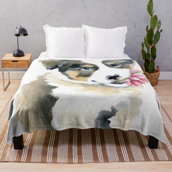 Item preview, Border Collie Puppy Flower Power designed and sold by DiscoGypsyFish.