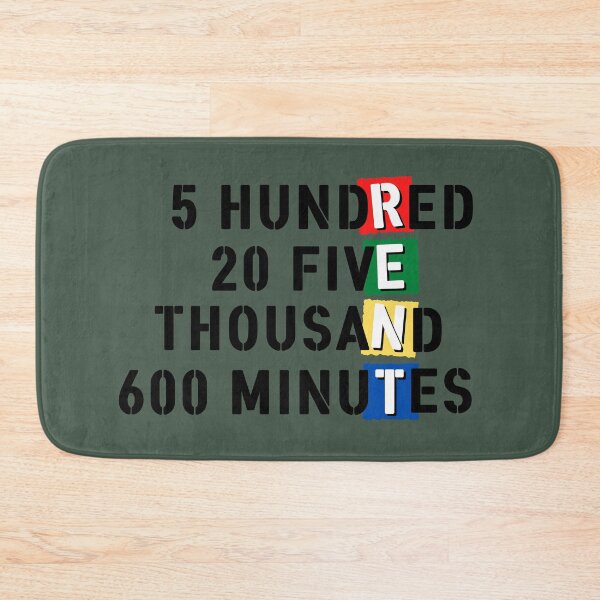 Item preview, 5 Hundred 20 Five Thousand 600 Minutes designed and sold by dmbdana.