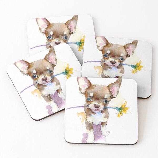 Item preview, Chihuahua Puppy Flower Power designed and sold by DiscoGypsyFish.