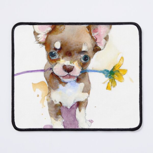 Item preview, Chihuahua Puppy Flower Power designed and sold by DiscoGypsyFish.