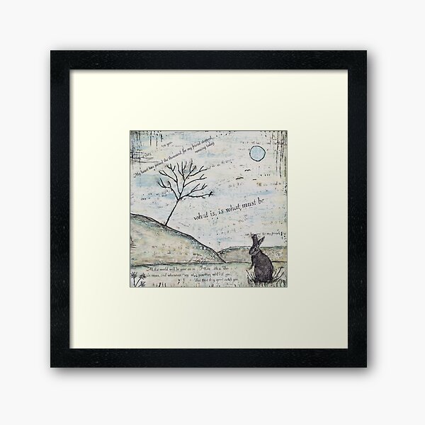 Watership Down Encaustic Framed Art Print