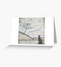 Watership Down Encaustic Greeting Card
