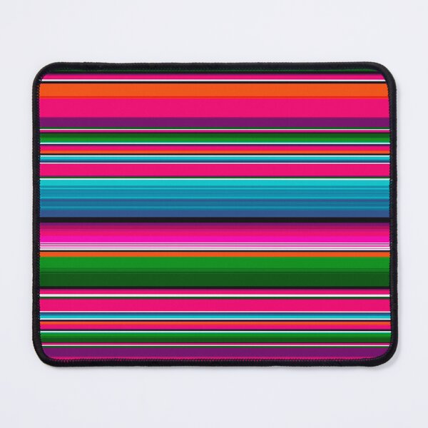 Item preview, Serape Mexican Blanket Poncho Pattern Striped Green and Pink Stripes designed and sold by Troy Krieger.