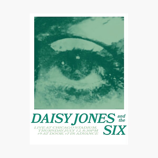 Item preview, Daisy Jones and The Six- Live in Chicago (green) designed and sold by dazecinema.