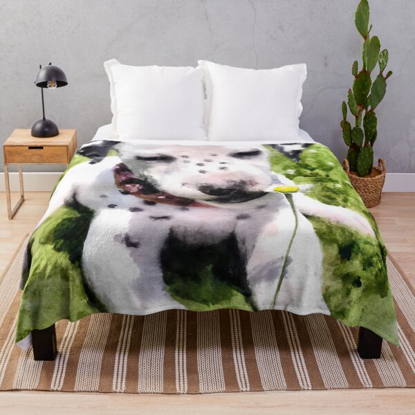 Item preview, Dalmatian Puppy Flower Power designed and sold by DiscoGypsyFish.