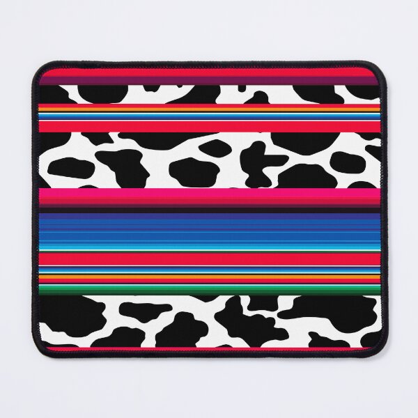 Item preview, Serape Mexican Blanket Poncho Pattern Cow Print Striped Red and Blue Stripes designed and sold by Troy Krieger.