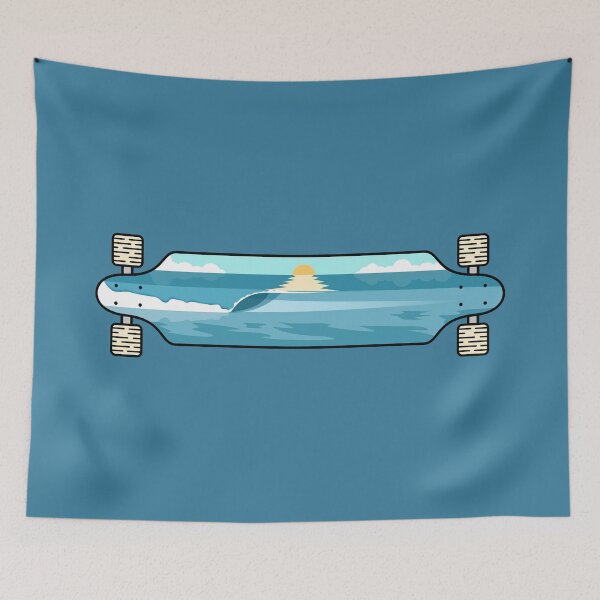 Item preview, Longboard Summer Sunset designed and sold by Fangpunk.