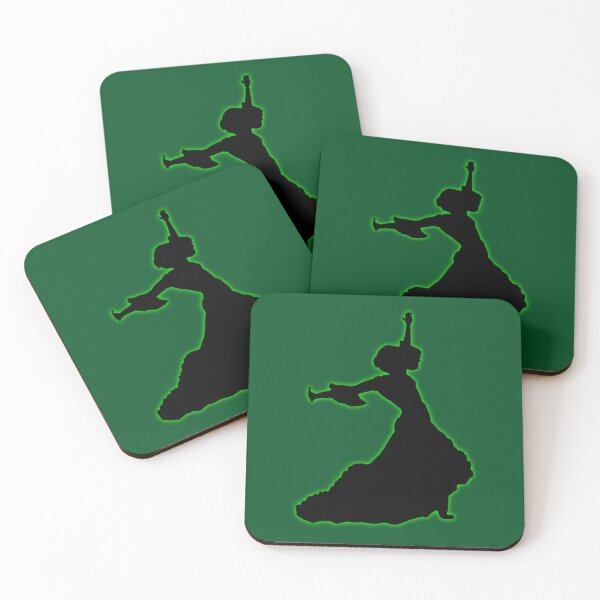 Item preview, Green Glowing Flamenco Dancer designed and sold by janraydesigns.