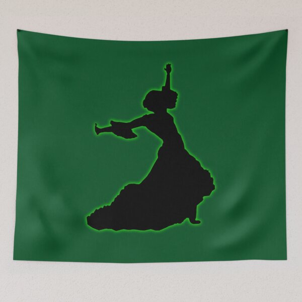 Item preview, Green Glowing Flamenco Dancer designed and sold by janraydesigns.