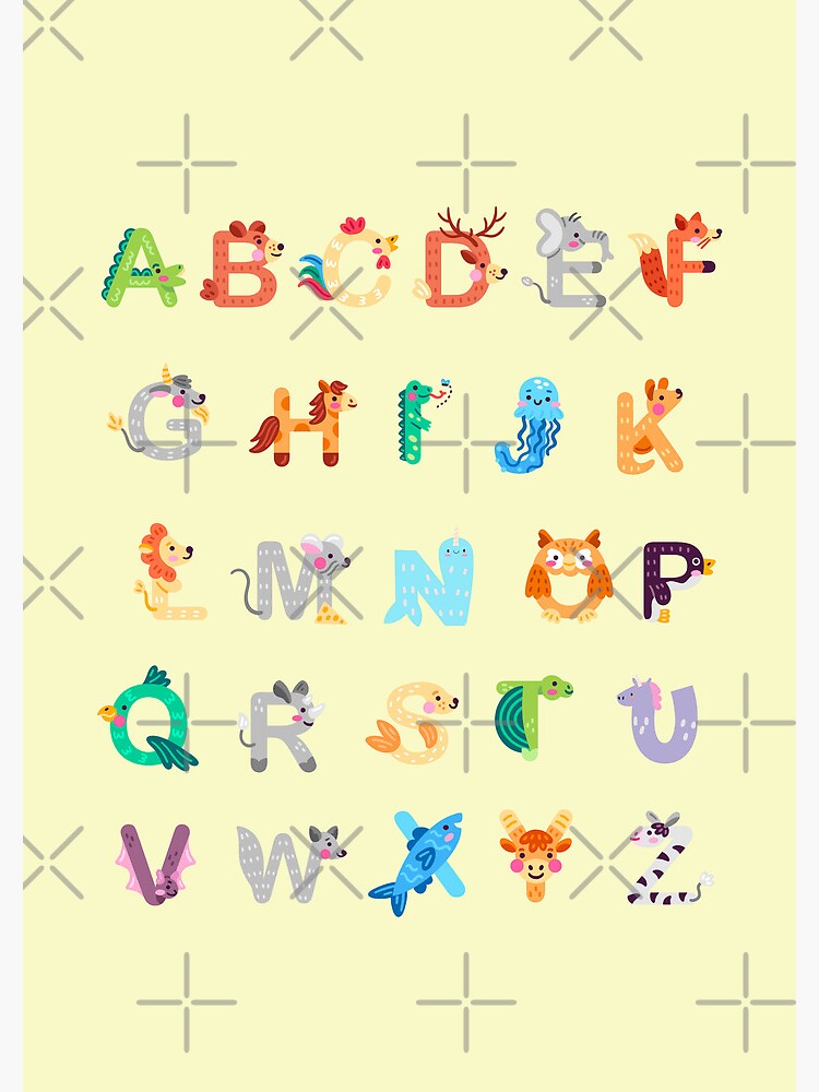 "Alphabet,Animal Alphabet Art,Alphabet Nursery,Alphabet Animals,back to school,Homeschool