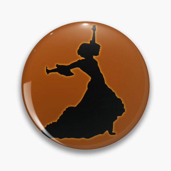 Item preview, Orange Glowing Flamenco Dancer designed and sold by janraydesigns.