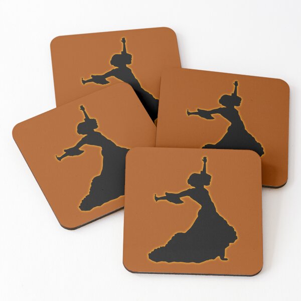 Item preview, Orange Glowing Flamenco Dancer designed and sold by janraydesigns.