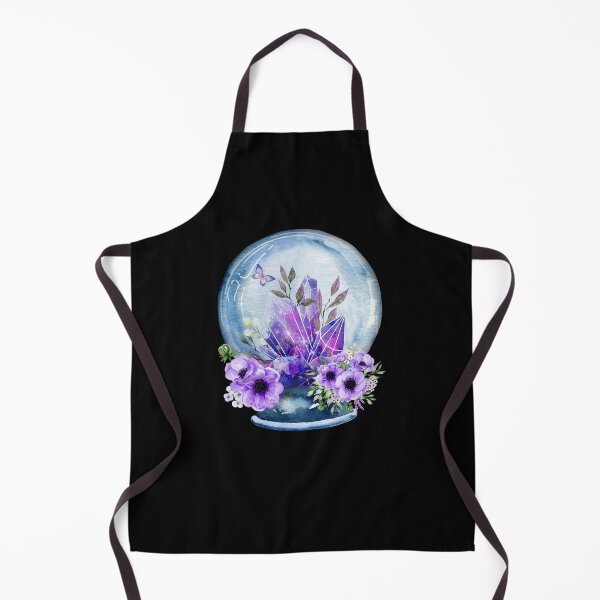 Item preview, galaxy floral crystal ball sticker designed and sold by aleph42-studio.