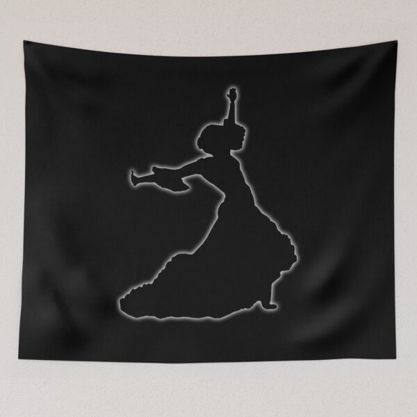 Item preview, White Glowing Flamenco Dancer designed and sold by janraydesigns.