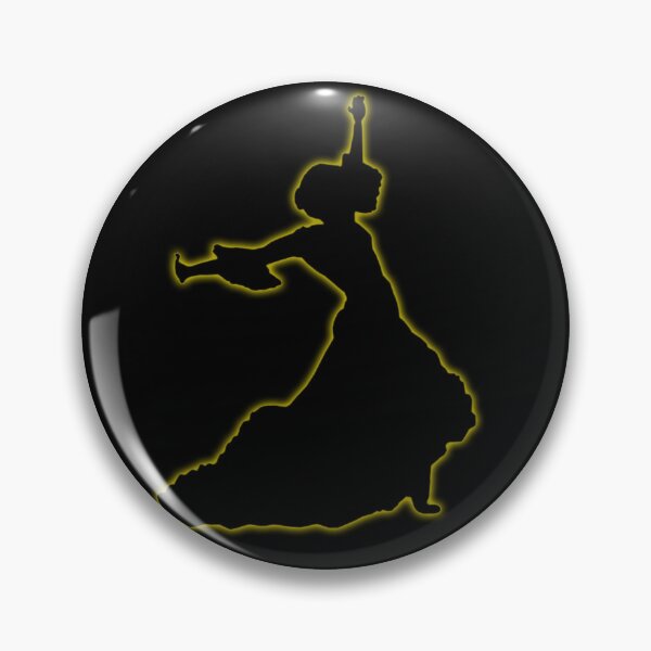 Item preview, Yellow Glowing Flamenco Dancer designed and sold by janraydesigns.