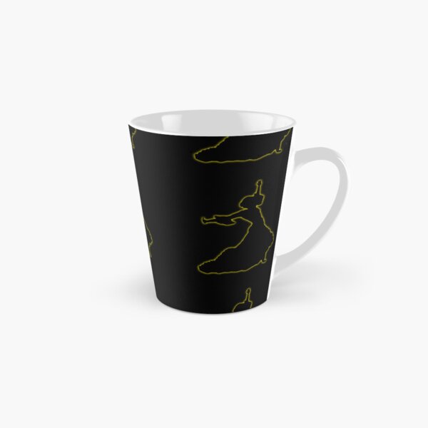 Vista previa del artículo con la obra «Bailaora de flamenco que brilla intensamente amarilla», diseñado y vendido por janraydesigns.