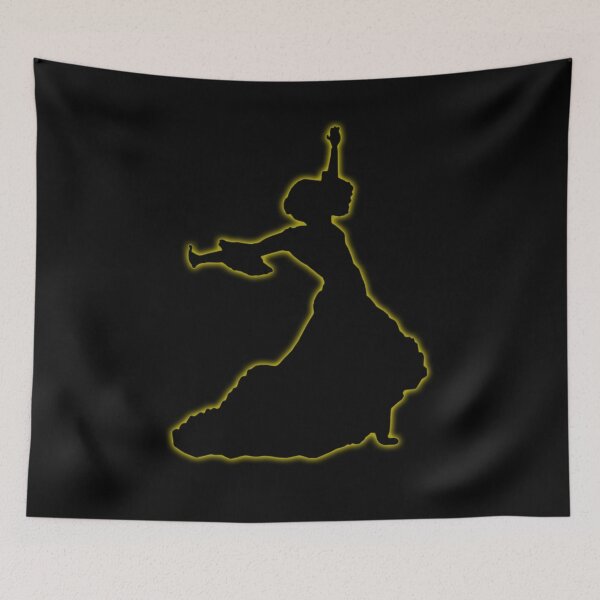 Item preview, Yellow Glowing Flamenco Dancer designed and sold by janraydesigns.