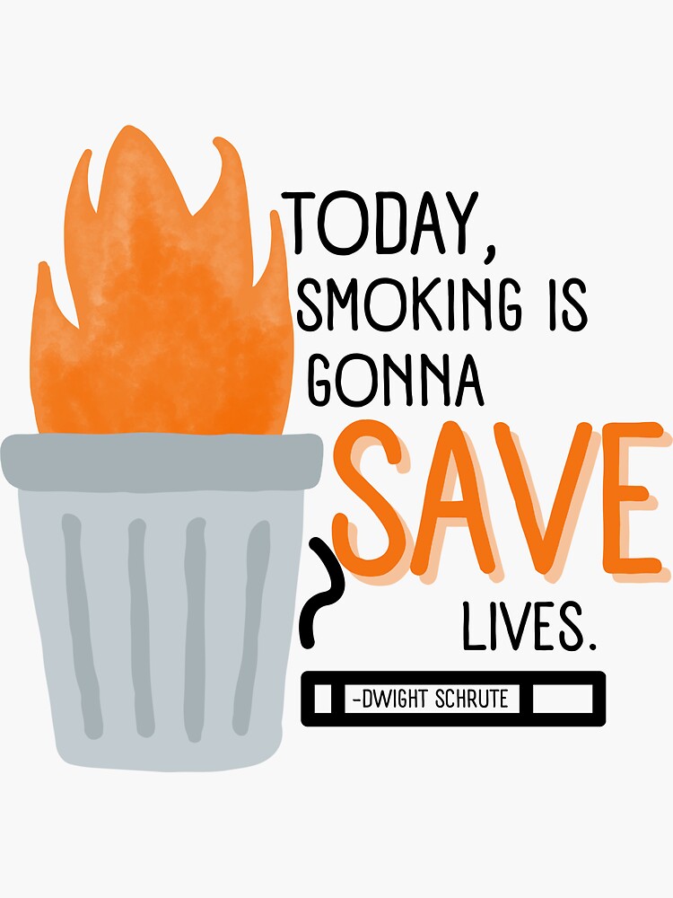 "Dwight Schrute Fire Safety Quote" Sticker for Sale by Abbygbrown3