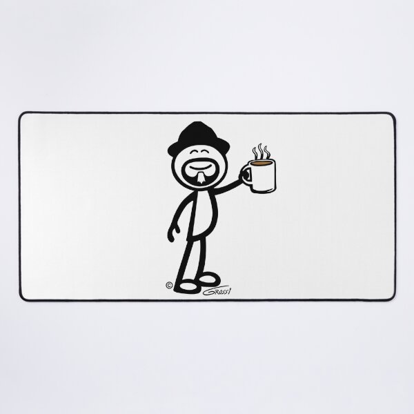 Item preview, GG Coffee Guy Stick Figure designed and sold by GDGCreations.
