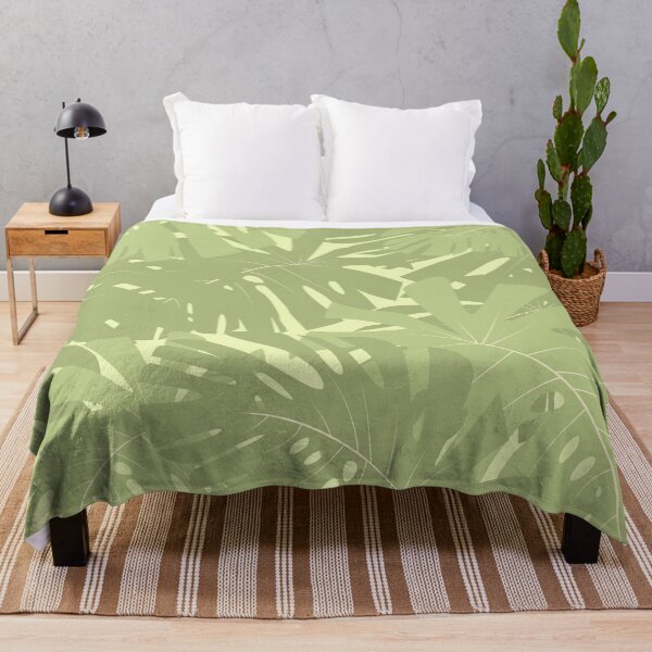 Item preview, Green Tropical Leaves - Coastal Grandmother Vibe designed and sold by AnAwkwardOtter.