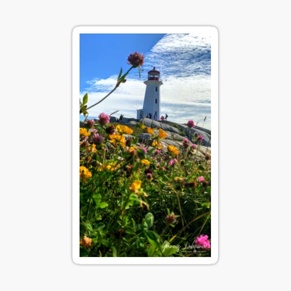 Peggy's Cove Lighthouse By Yannis Lobaina Sticker