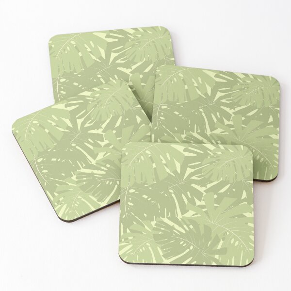 Item preview, Green Tropical Leaves - Coastal Grandmother Vibe designed and sold by AnAwkwardOtter.