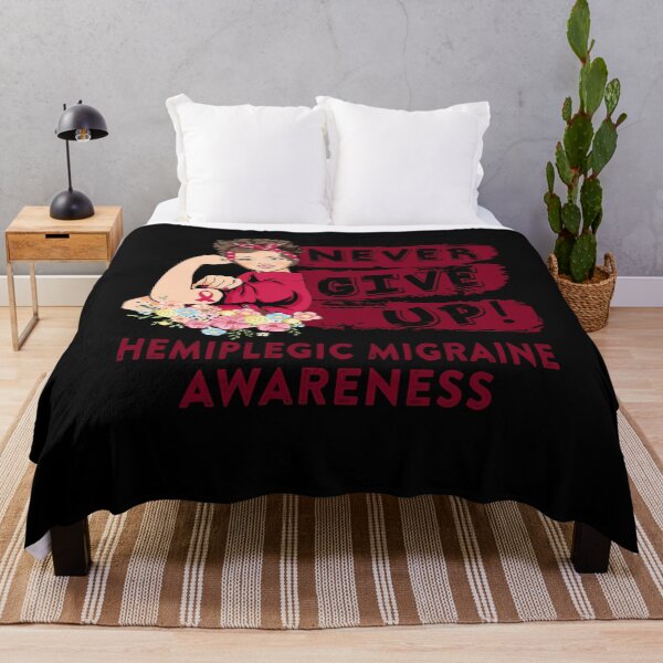 Item preview, Hemiplegic Migraine Warrior - Never Give Up! - Support Hemiplegic Migraine Warrior Gifts designed and sold by whlrcheryl.