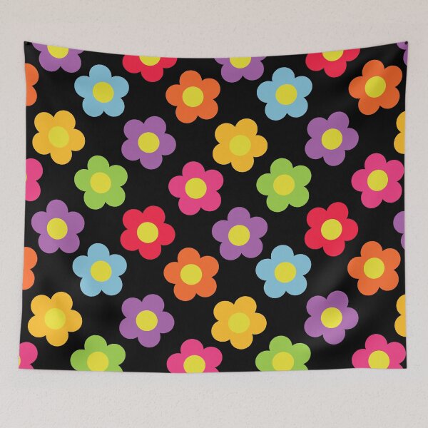 Item preview, Rounded Retro Flower Power Bloom Seamless Pattern  designed and sold by ClaudiaFlores.