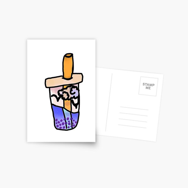 Cat Boba Cup Postcard for Sale by Bobaelyse