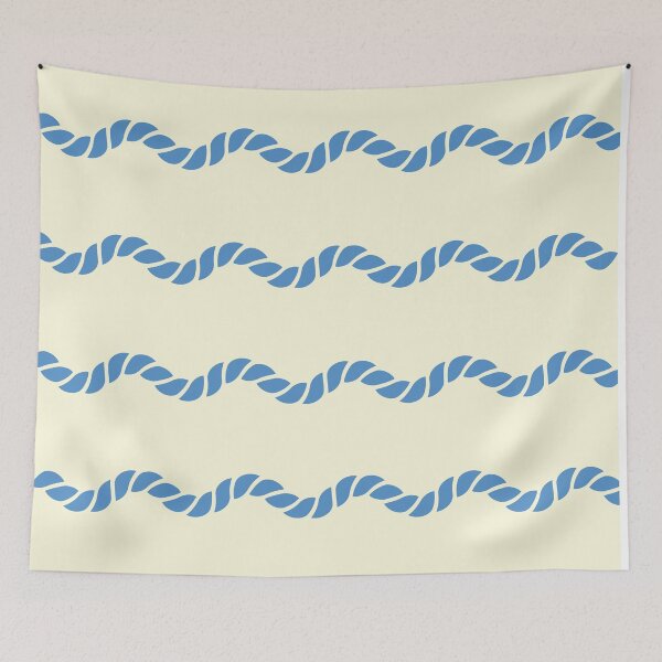 Item preview, Blue Nautical Rope - Coastal Grandmother Vibe designed and sold by AnAwkwardOtter.